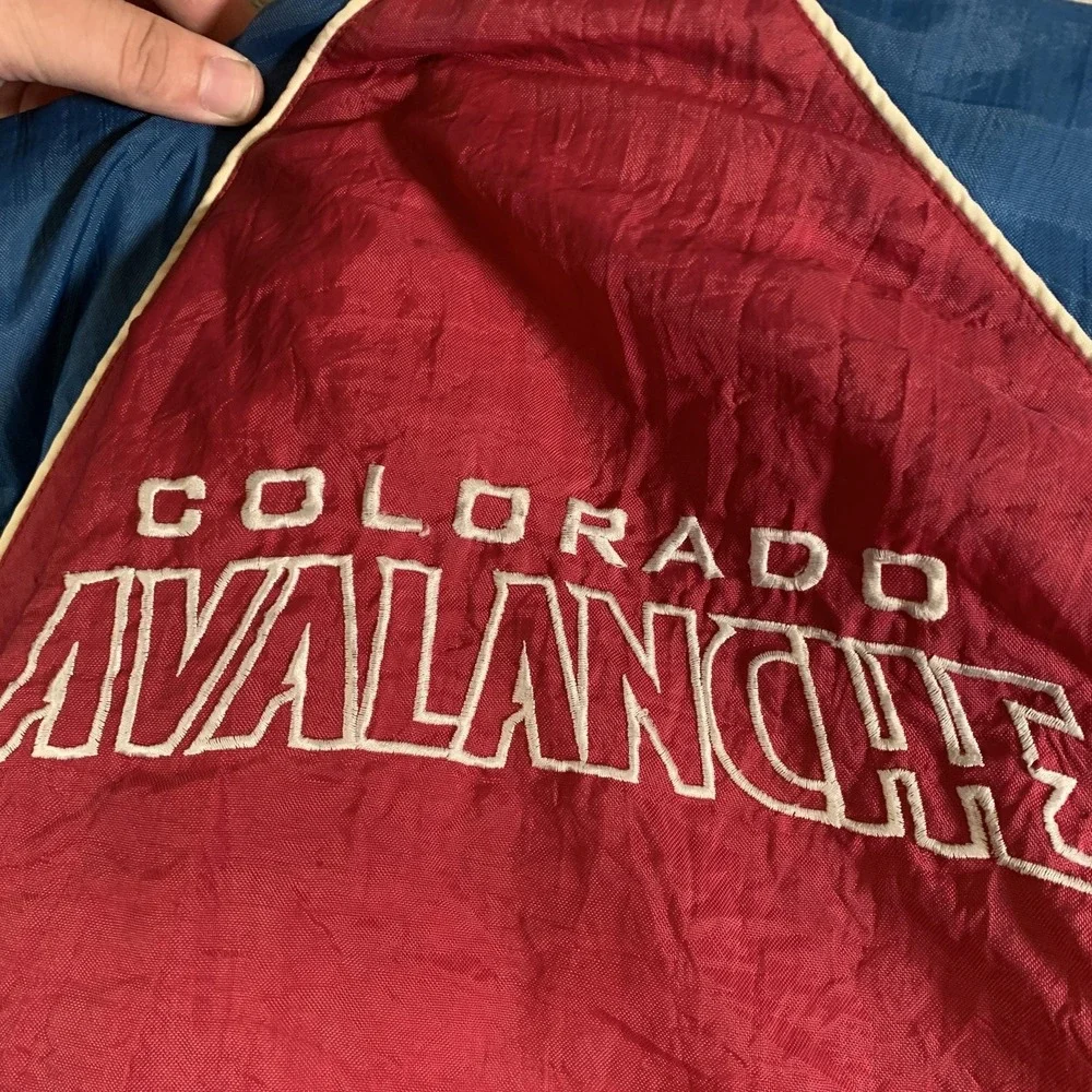 Colorado Avalanche Jacket Youth Small Reversible Red‎ Blue NHL Hockey Pro Tuff